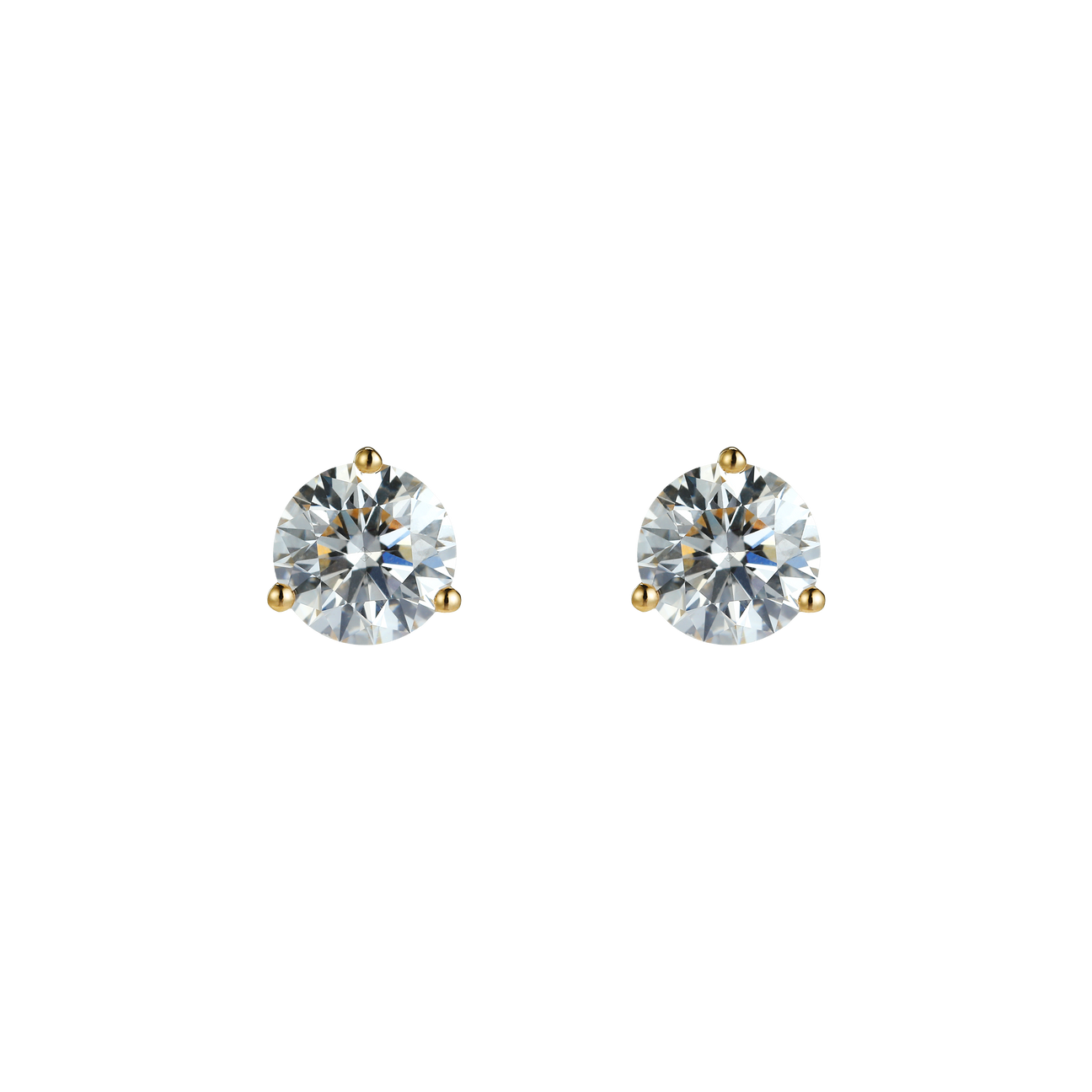 Round brilliant flatback earrings - Round brilliant flatback earrings -  The Future Rocks -    1