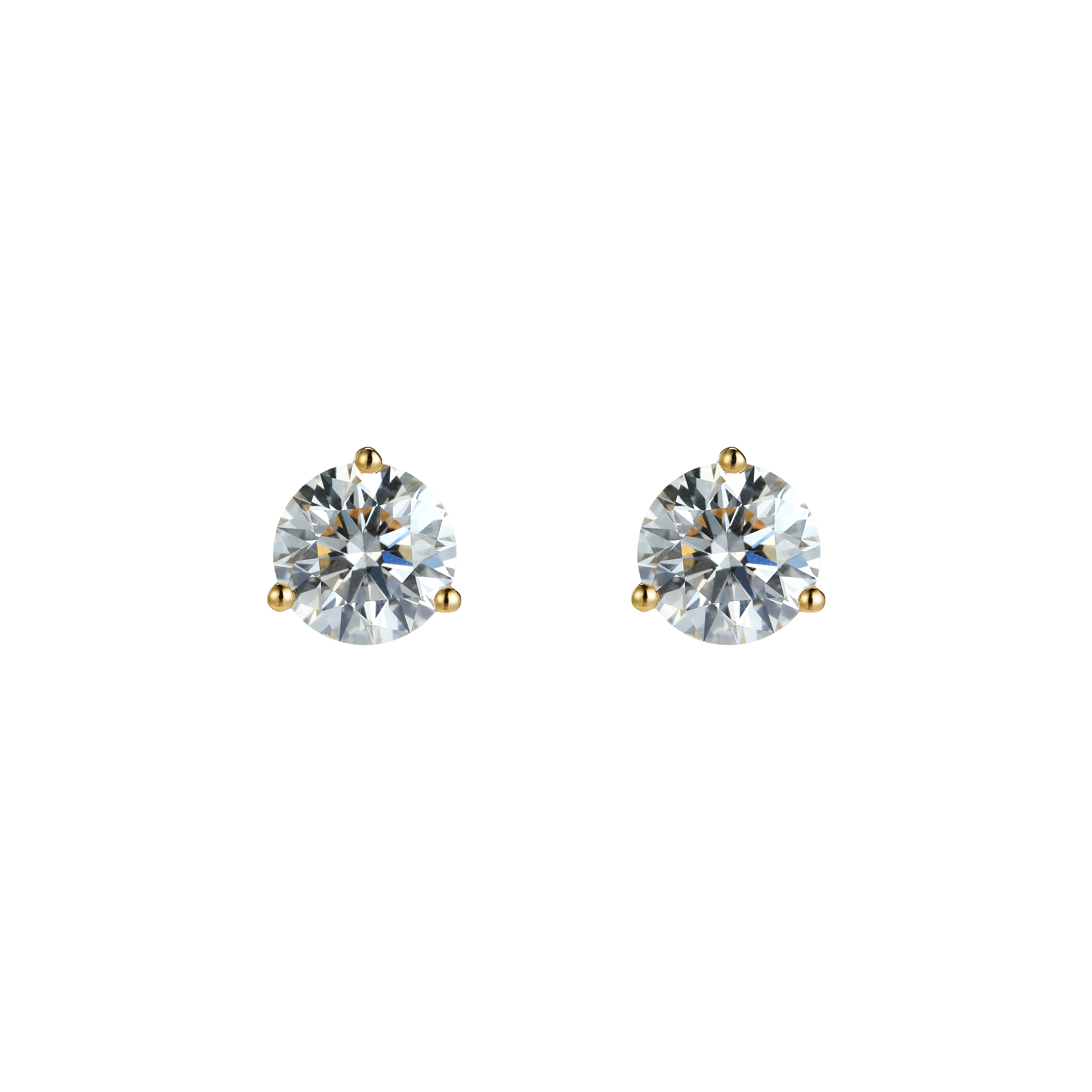 Round brilliant flatback earrings - Round brilliant flatback earrings -  The Future Rocks -    1