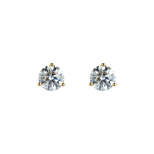 Round brilliant flatback earrings - Round brilliant flatback earrings -  The Future Rocks -    1