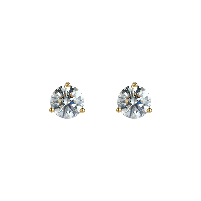Round brilliant flatback earrings - Round brilliant flatback earrings -  The Future Rocks -    1