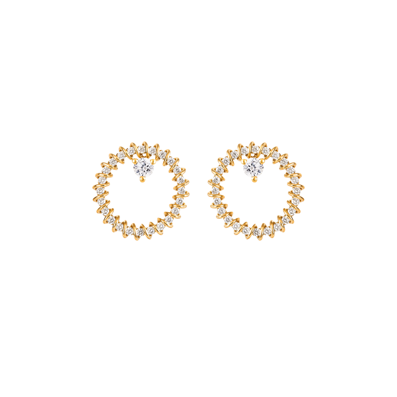 Blue spiral earrings - Blue spiral earrings -  The Future Rocks -    1