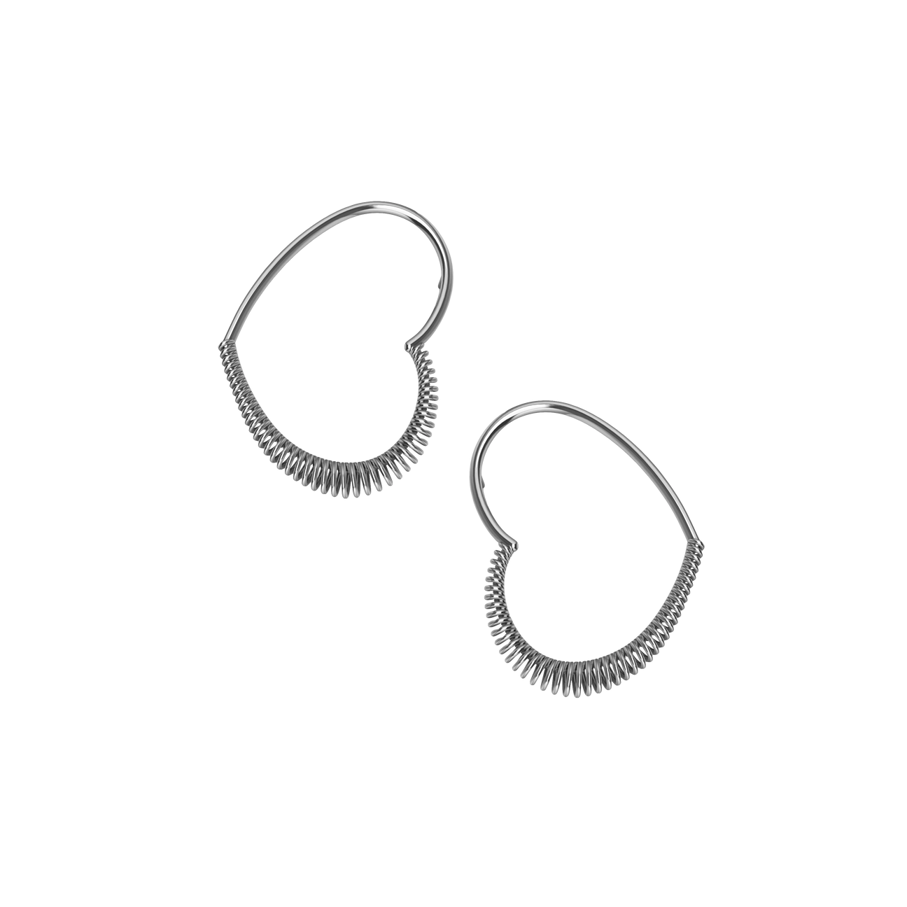 Yulikka-heartwear big spiral heart earrings - Yulikka-heartwear big spiral heart earrings -  The Future Rocks -    1