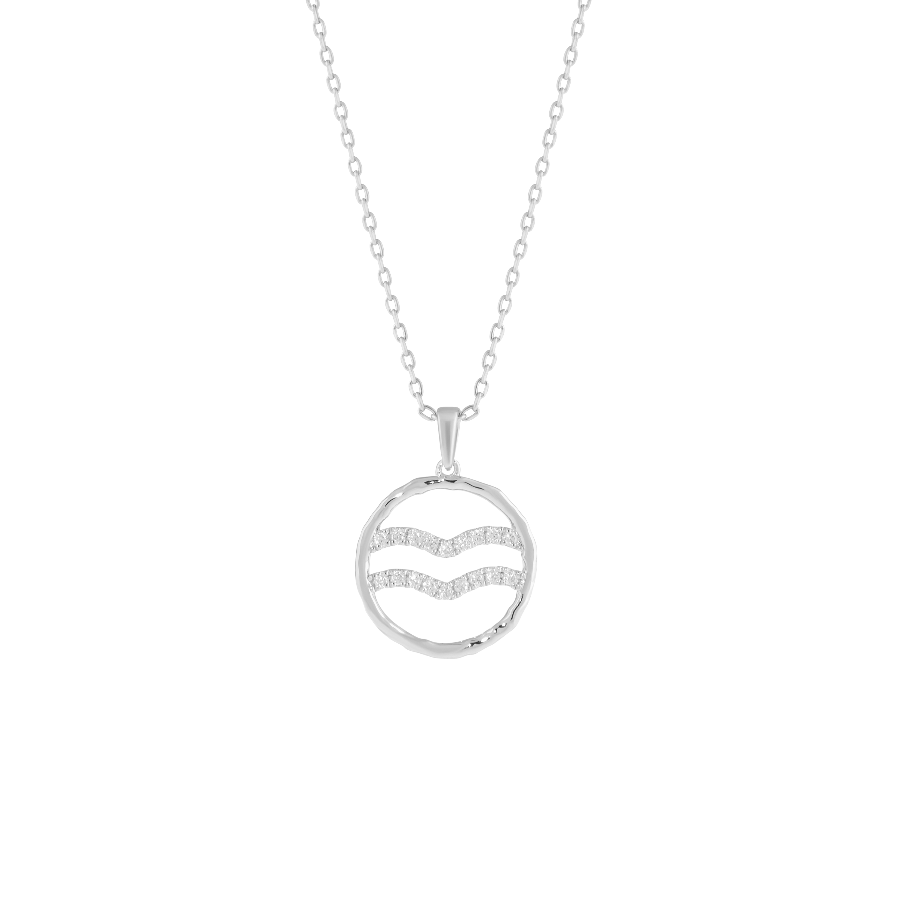 Aquarius medallion pendant necklace - Aquarius medallion pendant necklace -  The Future Rocks -    3