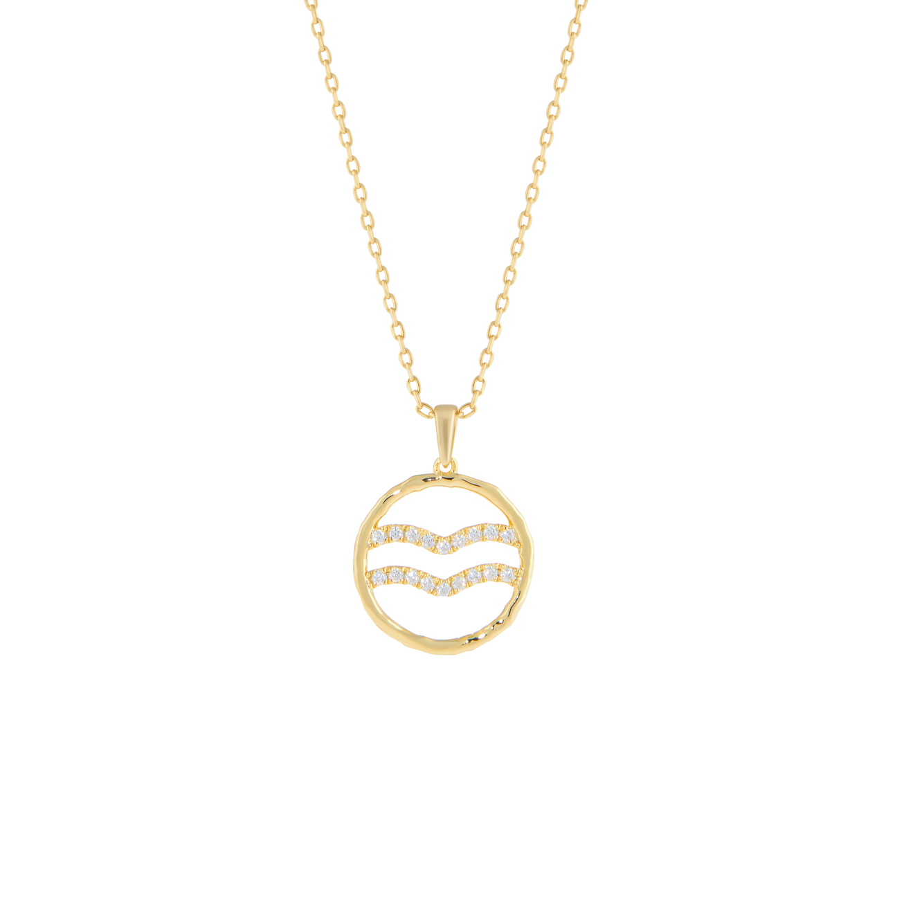 Aquarius medallion pendant necklace - Aquarius medallion pendant necklace -  The Future Rocks -    1