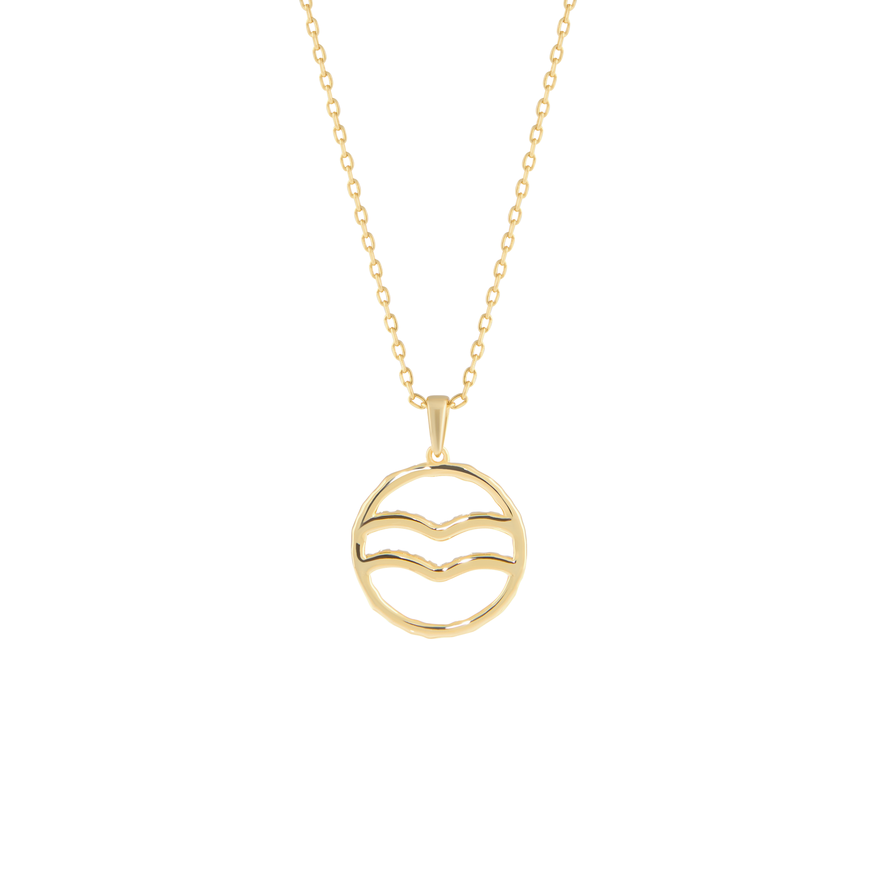 Aquarius medallion pendant necklace - Aquarius medallion pendant necklace - The Future Rocks - 4