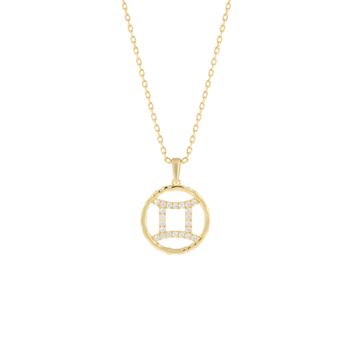 Gemini medallion pendant necklace - Gemini medallion pendant necklace -  The Future Rocks -    1