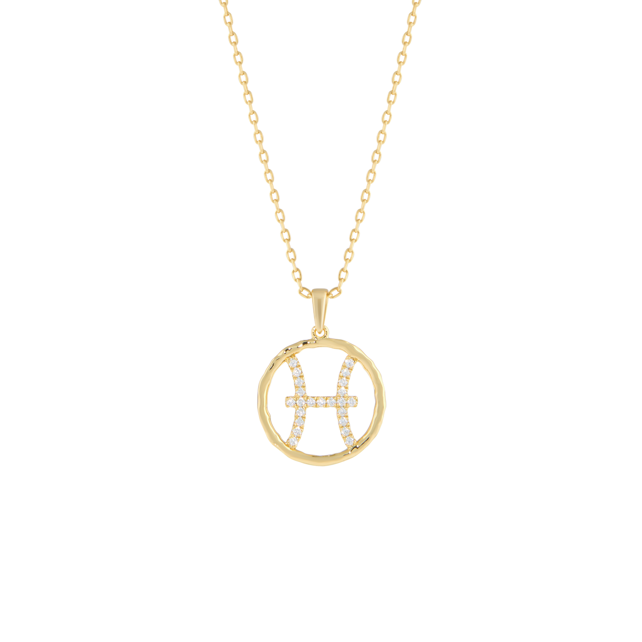 Pisces medallion pendant necklace - Pisces medallion pendant necklace -  The Future Rocks -    1