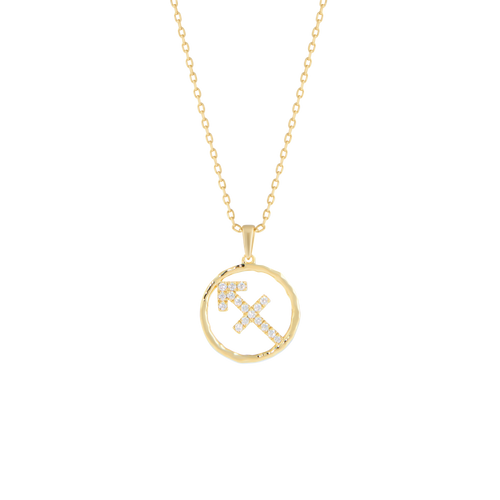 Sagittarius medallion pendant necklace - Sagittarius medallion pendant necklace -  The Future Rocks -    1