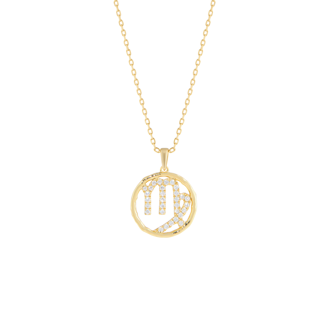 Virgo medallion pendant necklace - Virgo medallion pendant necklace -  The Future Rocks -    1