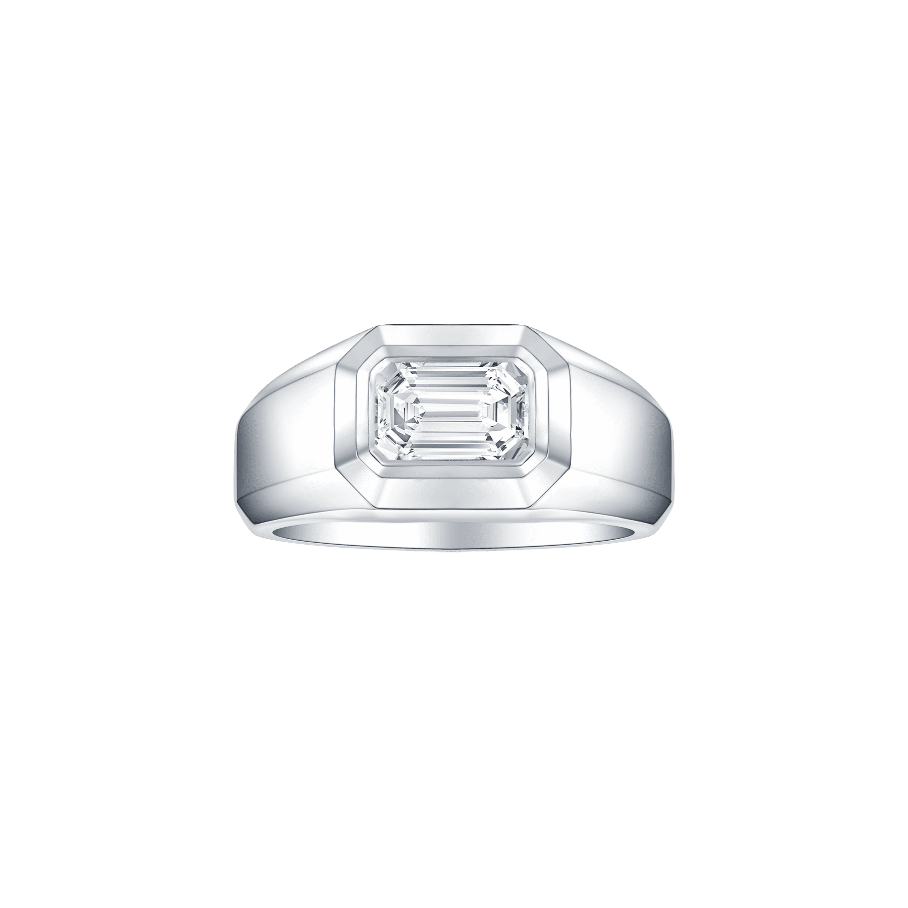 Zulu emerald solitaire band ring - Zulu emerald solitaire band ring -  The Future Rocks -    1