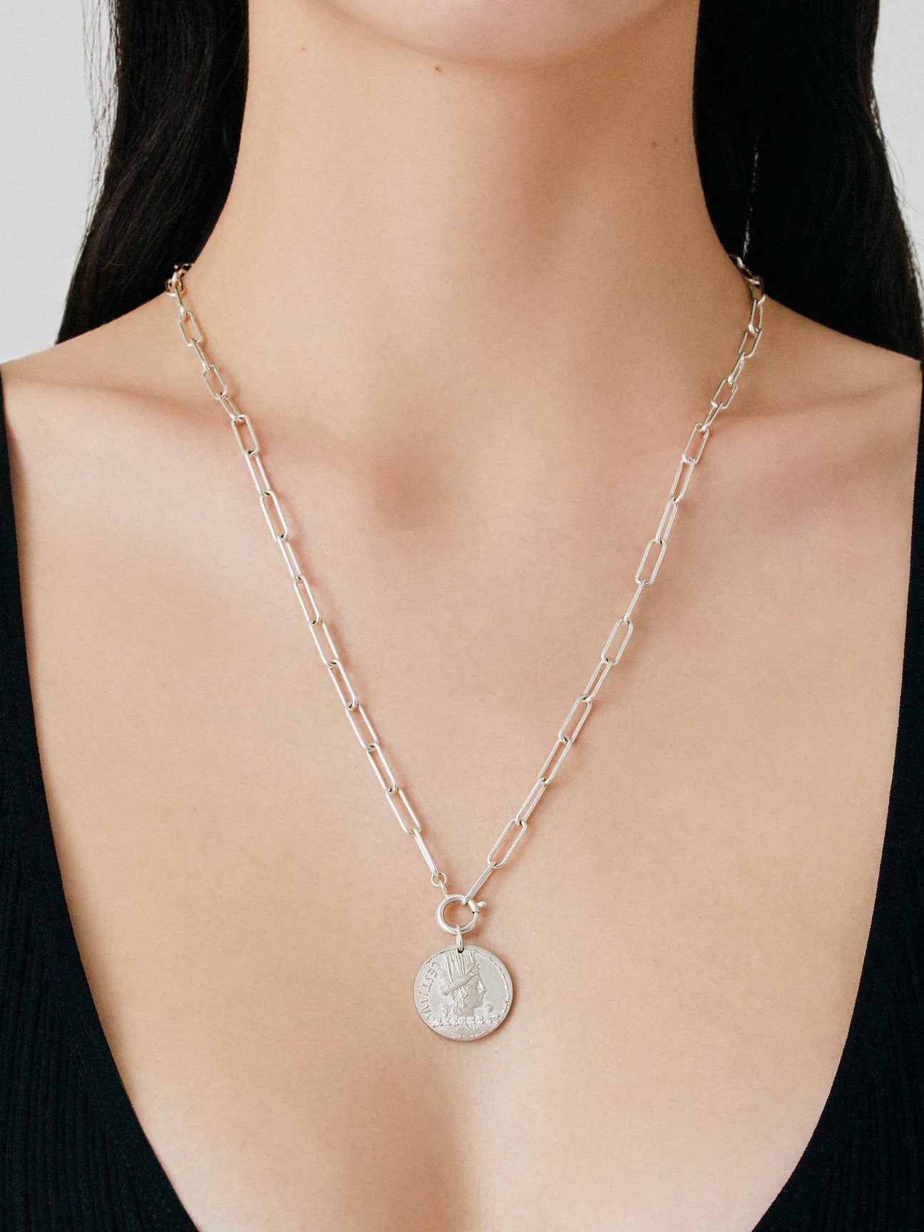 Coins chain necklace L - Coins chain necklace L -  The Future Rocks -    2