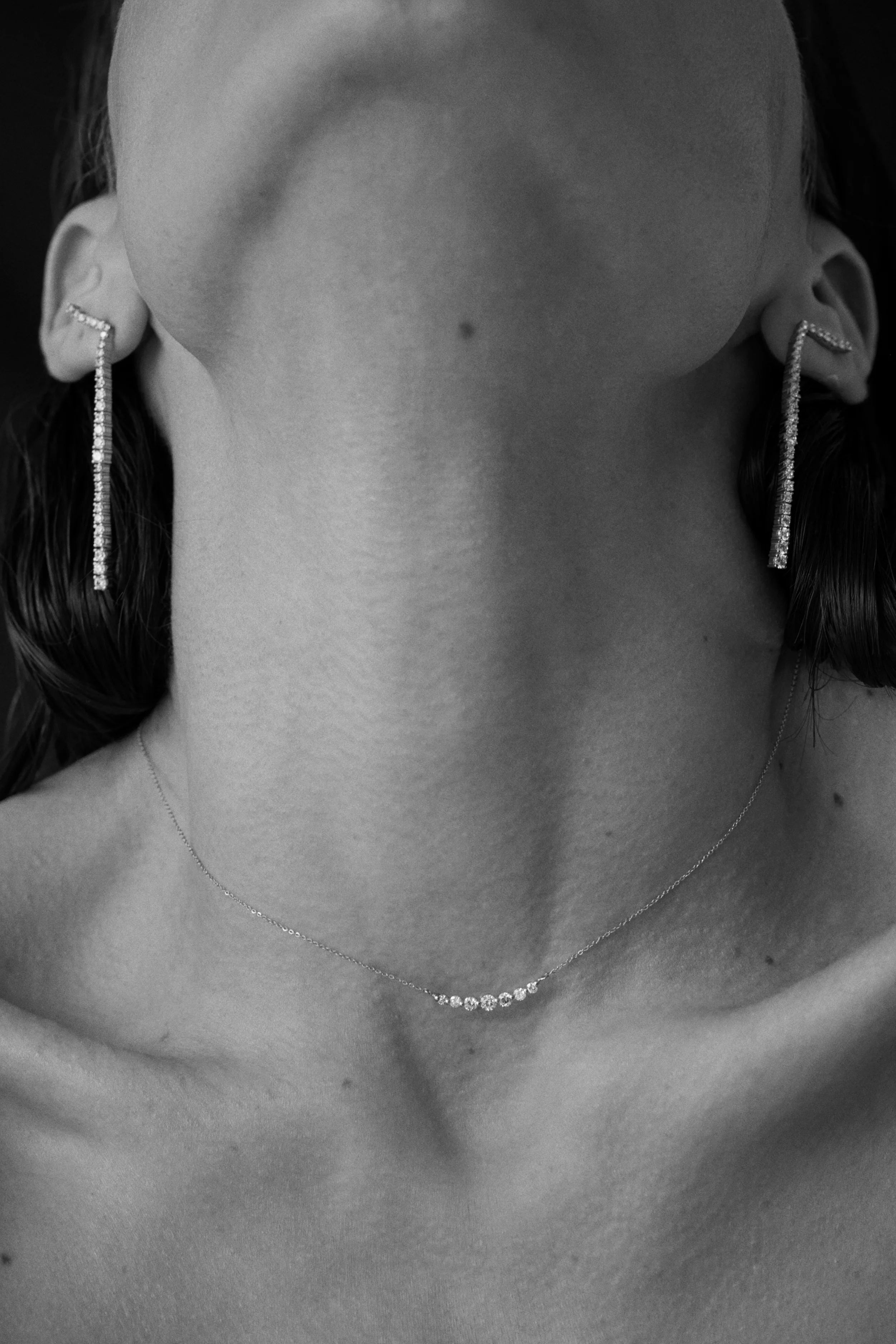 Double degrade necklace - Degrade Lab-Grown Diamond Seven Stone Necklace - The Future Rocks - 2