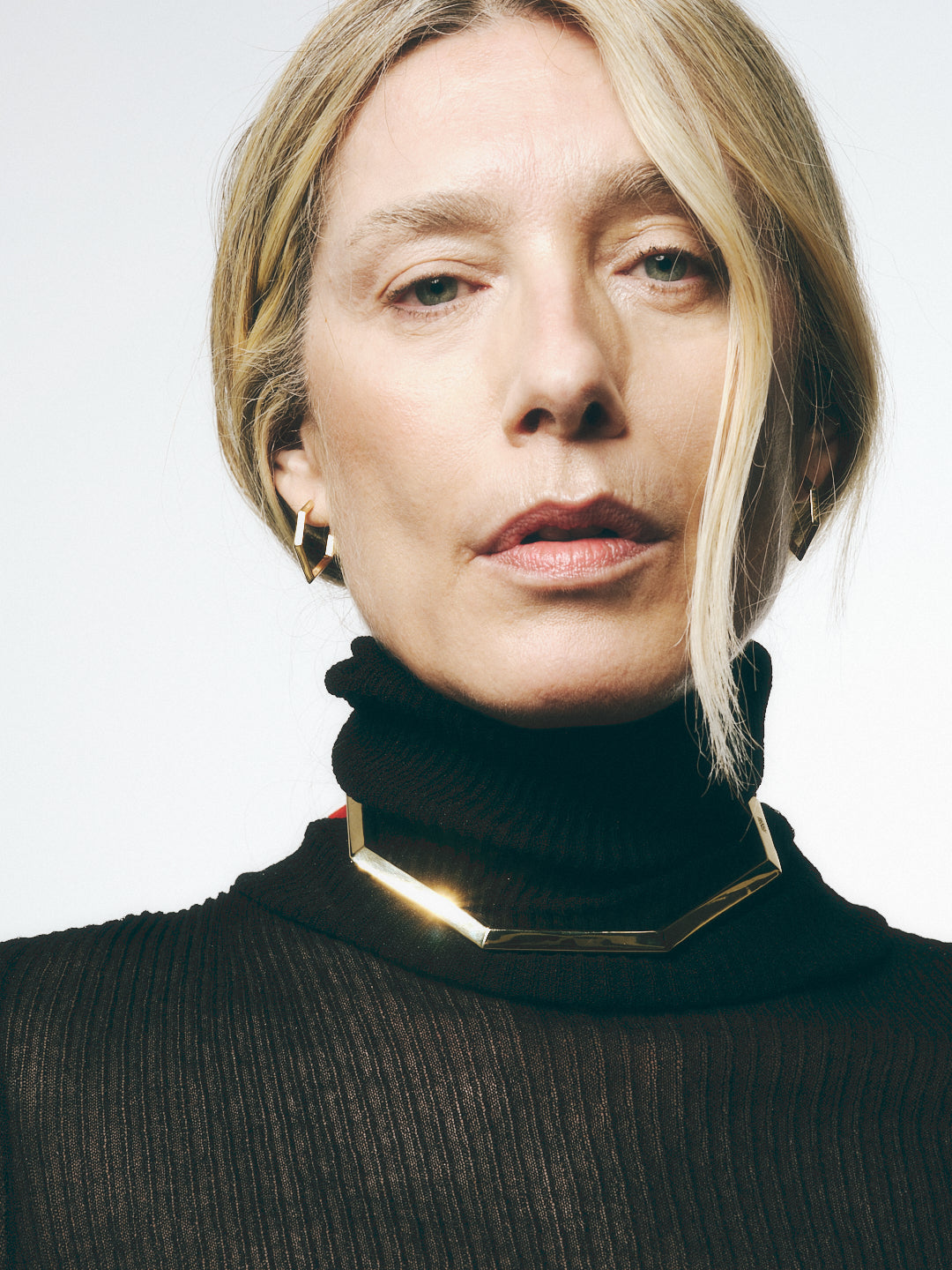 Sculptura hexagon earrings - Sculptura hexagon earrings - The Future Rocks - 11