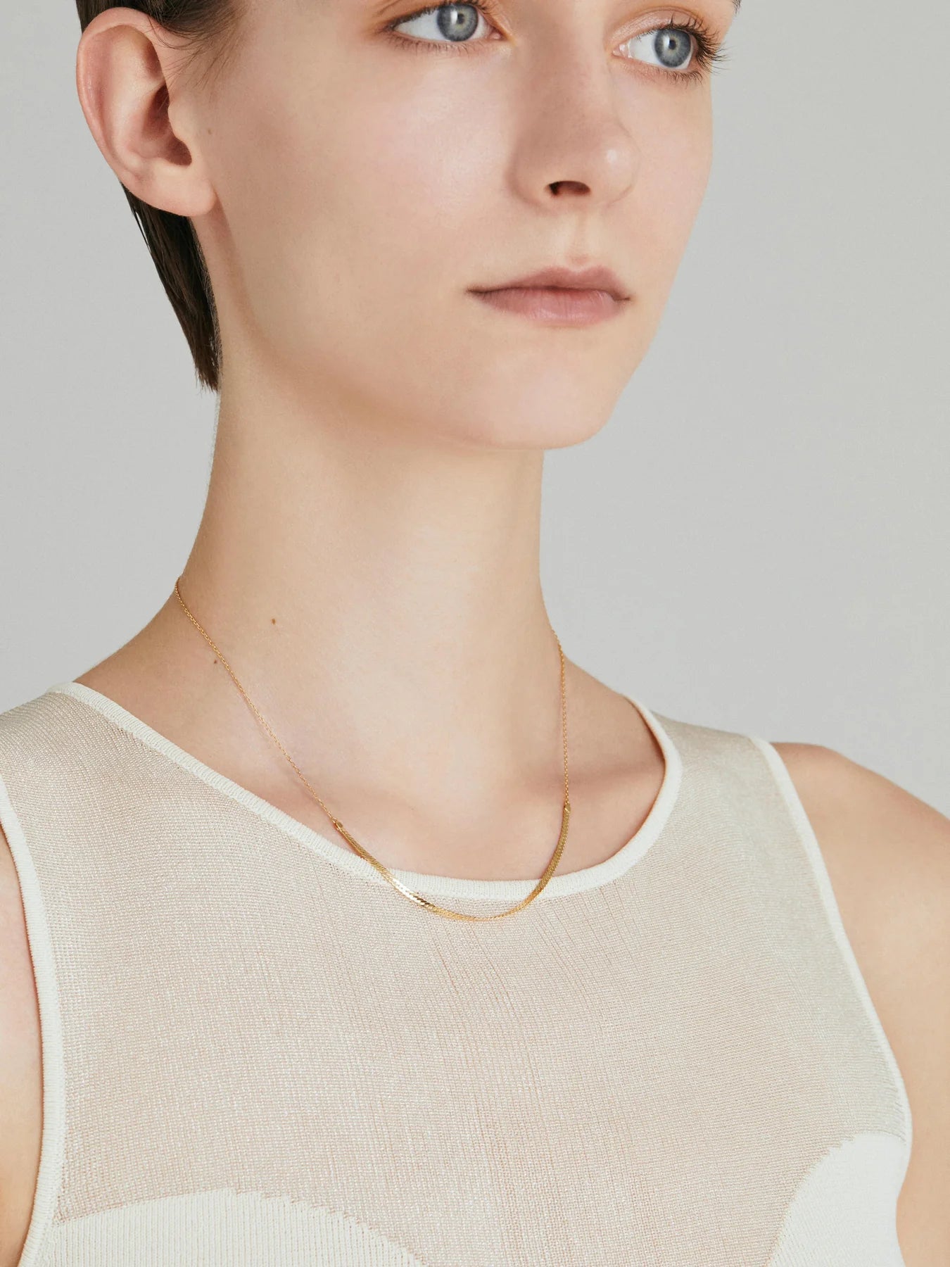 Herringbone chain necklace - Herringbone chain necklace -  The Future Rocks -    2