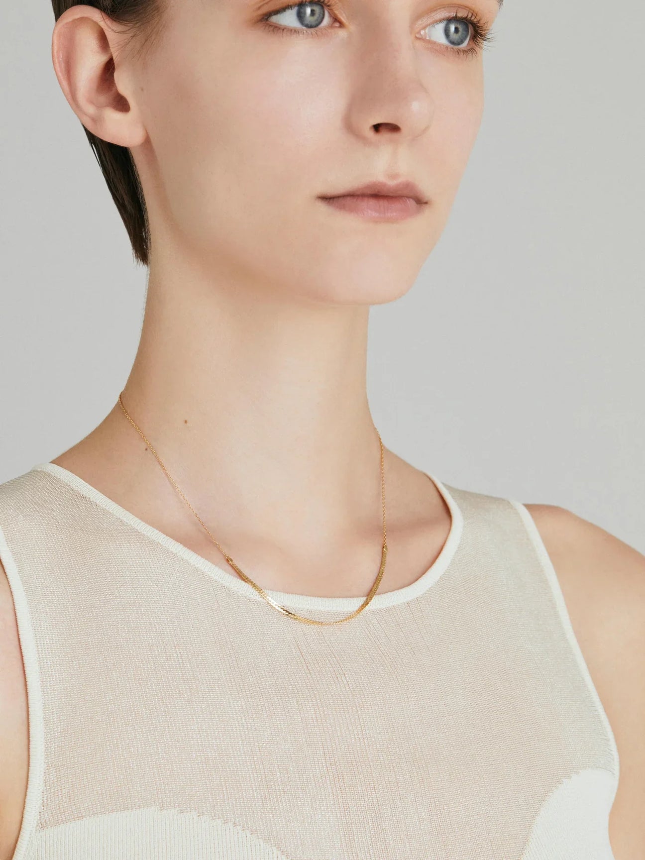 Herringbone chain necklace - Herringbone chain necklace -  The Future Rocks -    3