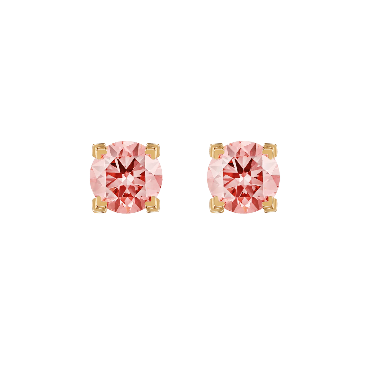 Luna pink diamond solitaire earrings 0.4ct - Luna pink diamond solitaire earrings 0.4ct -  The Future Rocks -    4