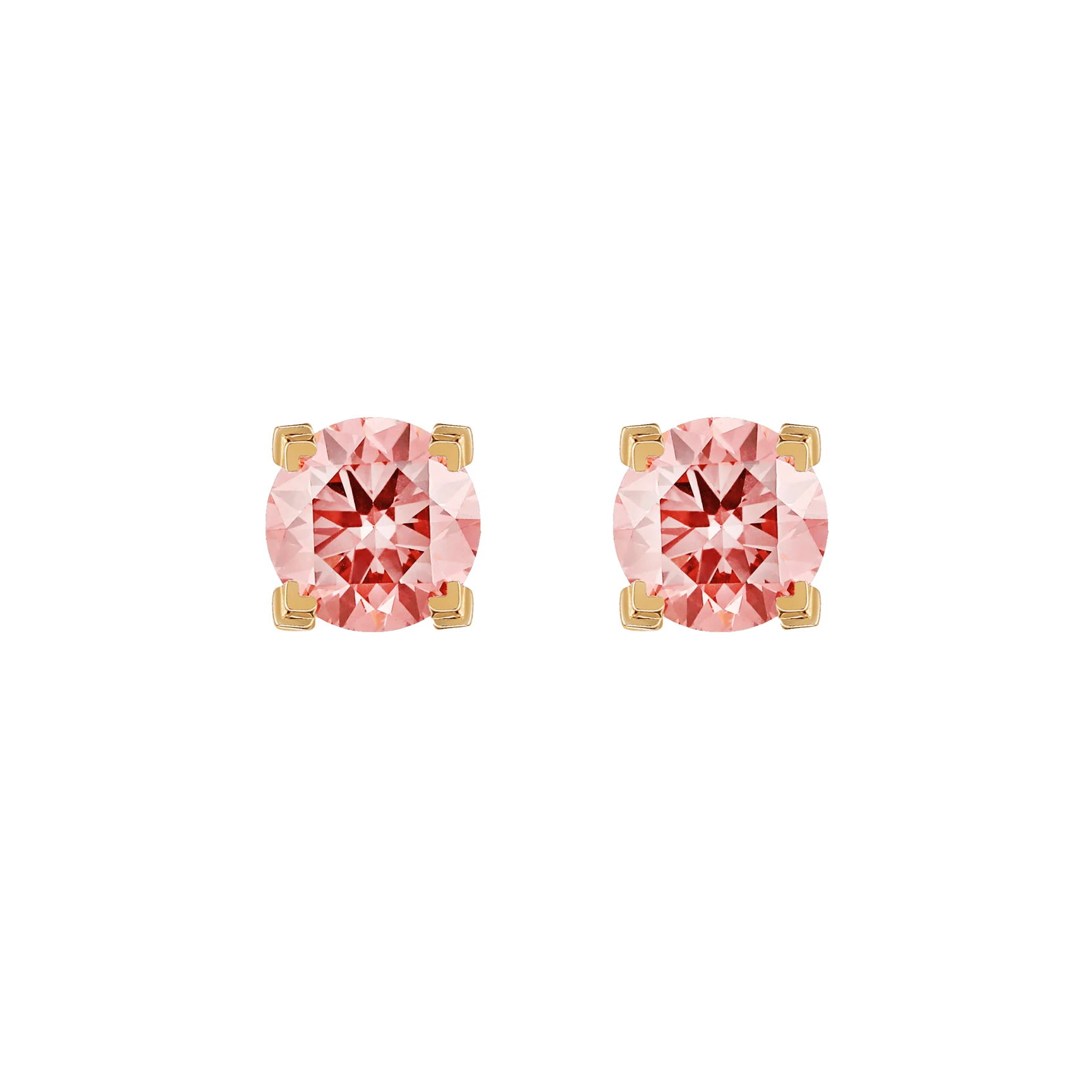 Luna pink diamond solitaire earrings 0.4ct - Luna pink diamond solitaire earrings 0.4ct -  The Future Rocks -    4