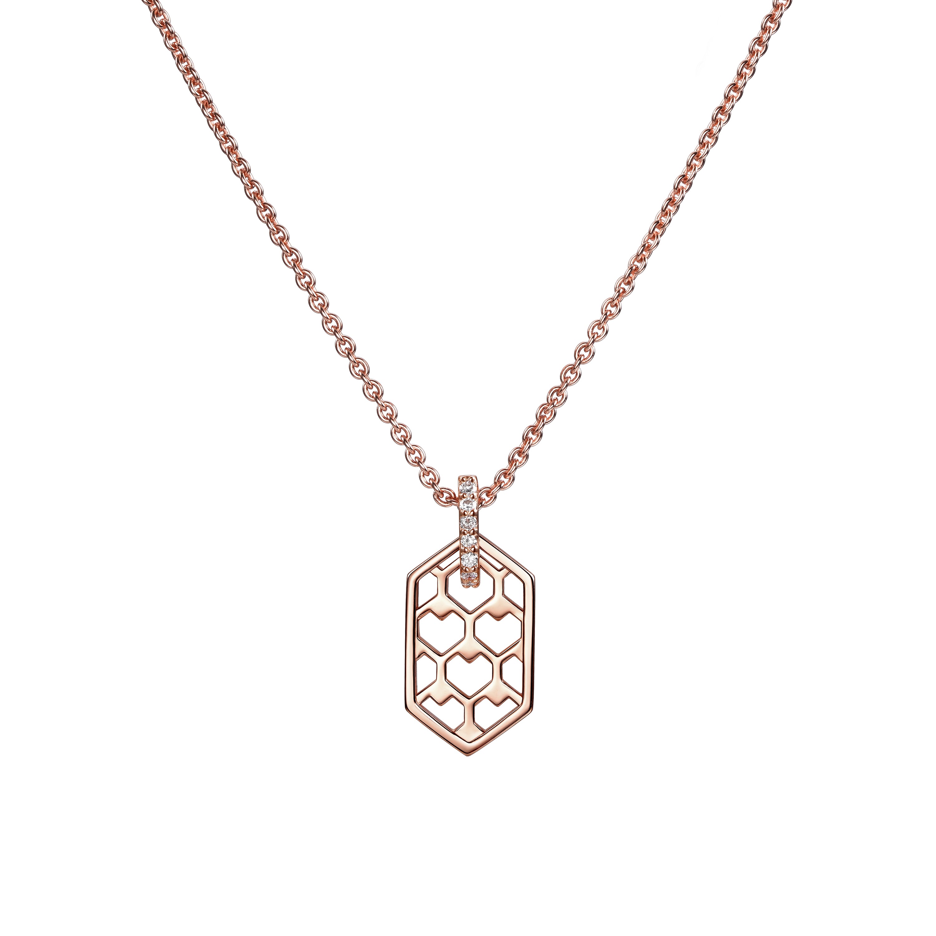 The heart hive necklace - The heart hive necklace - The Future Rocks - 1