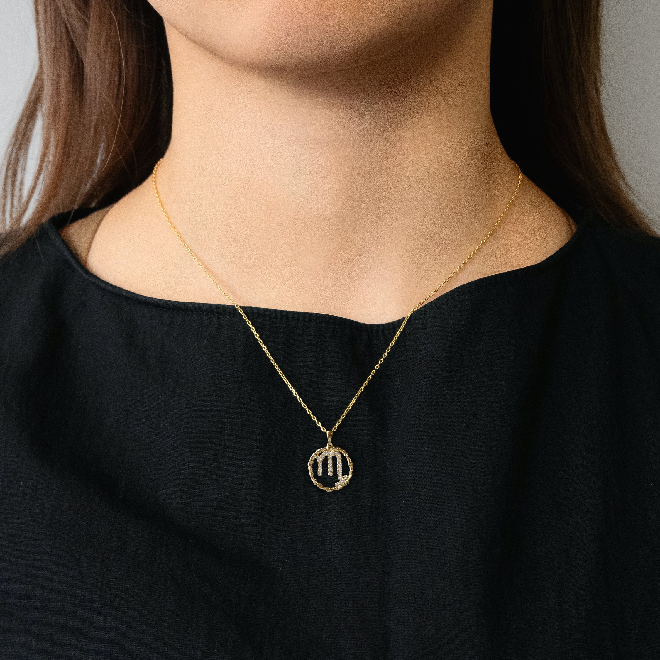 Scorpio medallion pendant necklace - Scorpio medallion pendant necklace -  The Future Rocks -    2