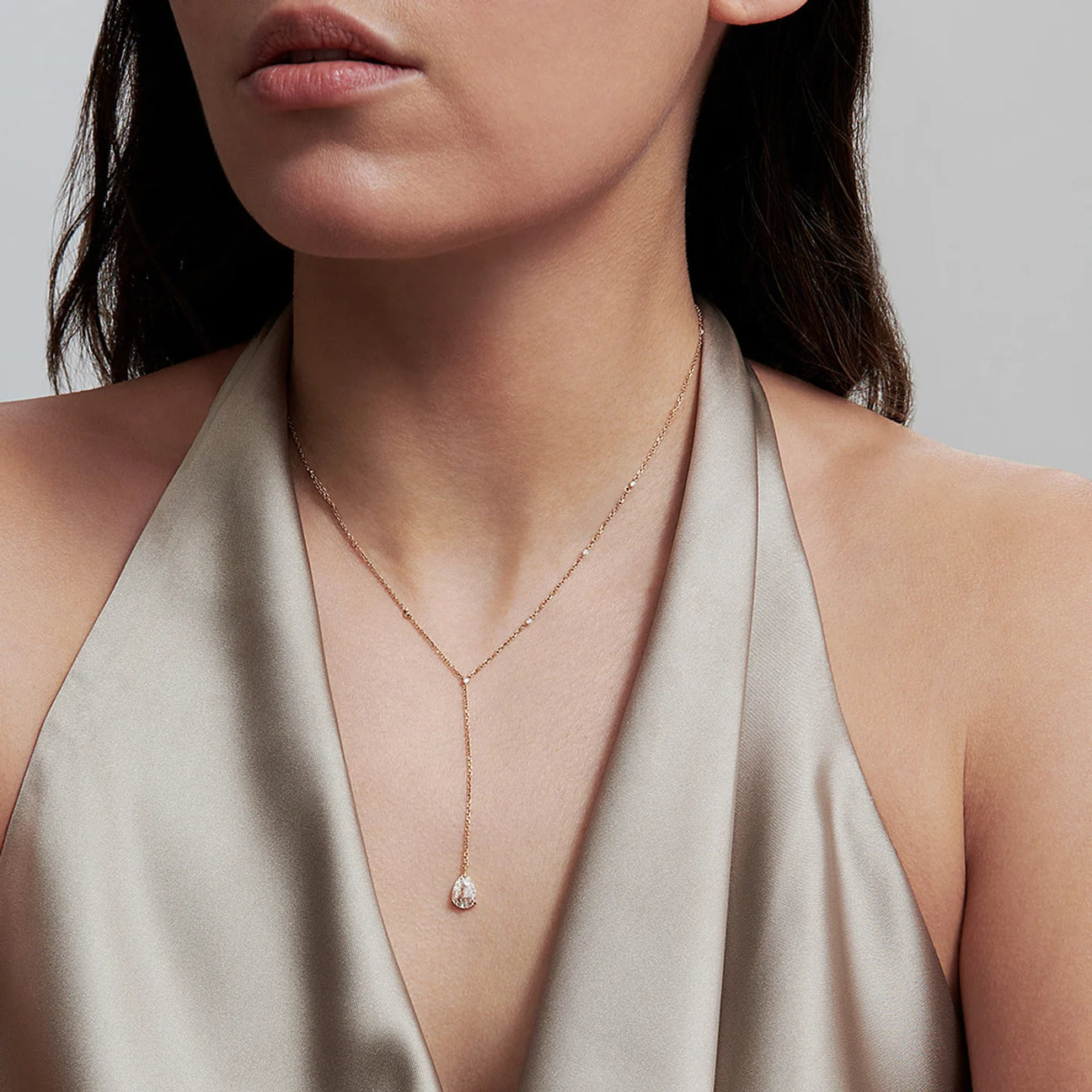 Tear lariat necklace - Tear lariat necklace -  The Future Rocks -    2