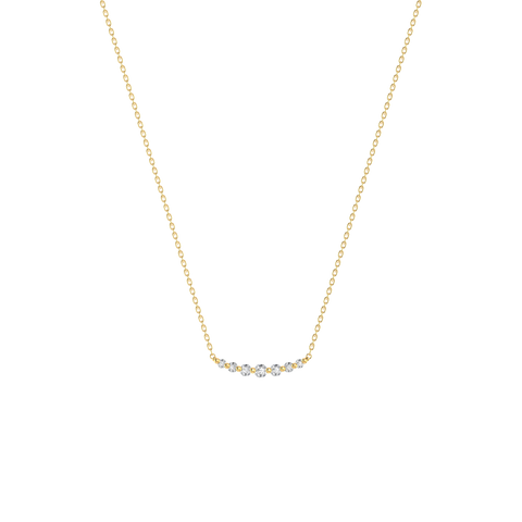 Double degrade necklace - Degrade Lab-Grown Diamond Seven Stone Necklace -  The Future Rocks  -    1 