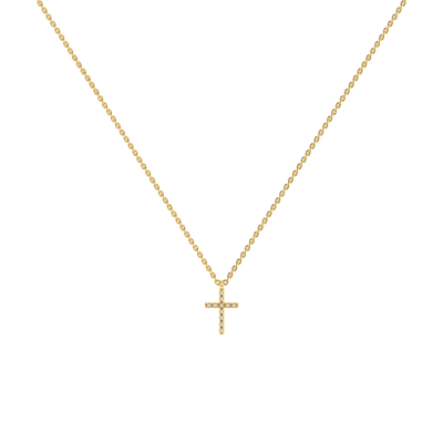 Cross necklace - Diamond Pendant Cross Necklace - The Future Rocks - 1