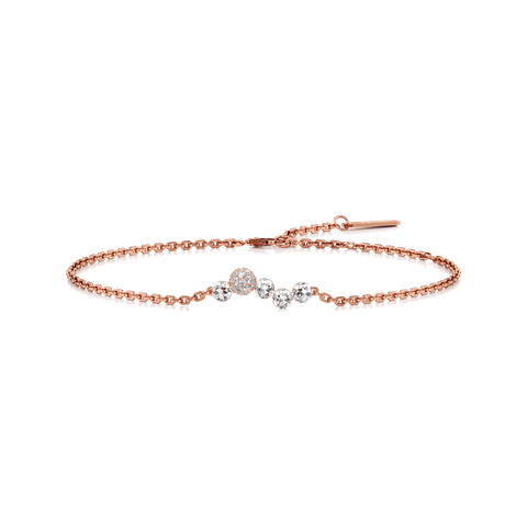 Bubble swirl bracelet - 18k recycled gold lab-grown diamond bracelets - The Future Rocks