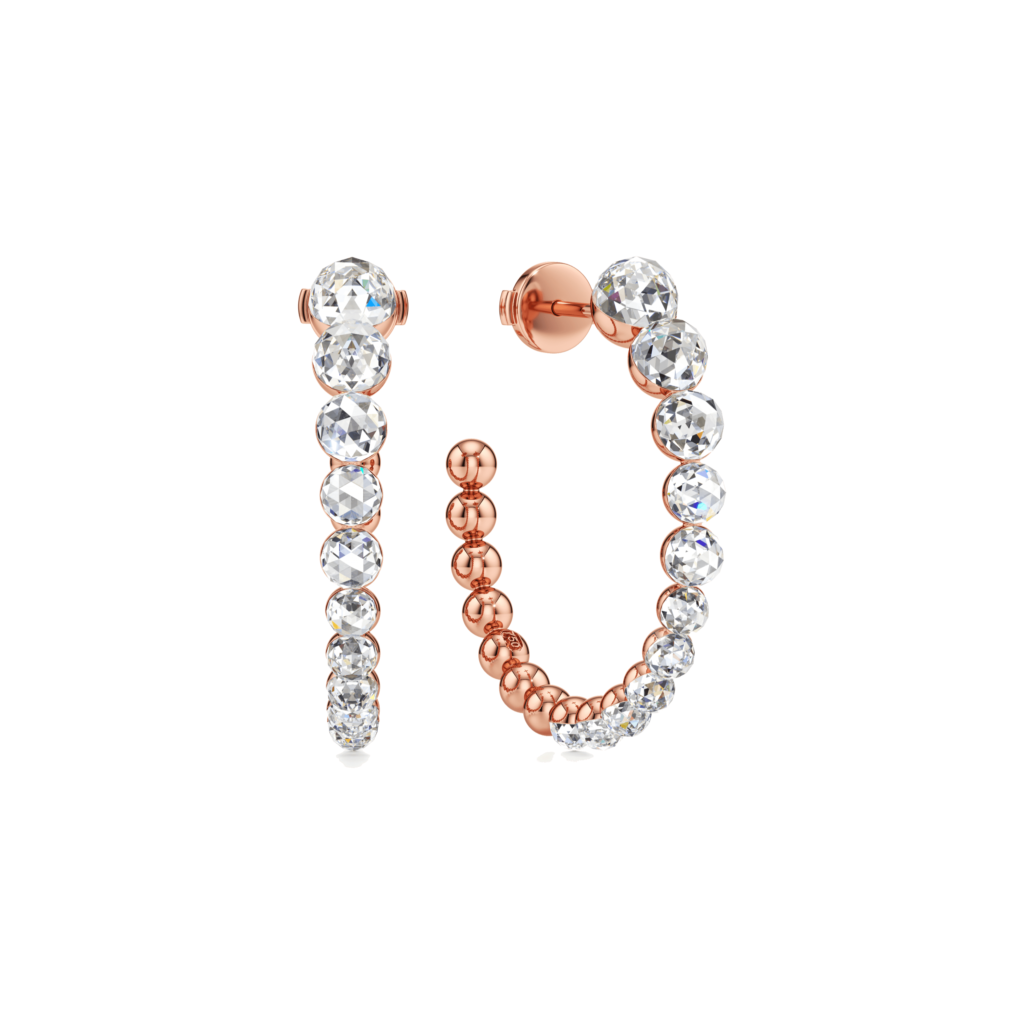 Bubble hoop earrings - Lab-Grown Diamond Bubble Hoop Earrings - The Future Rocks - 7