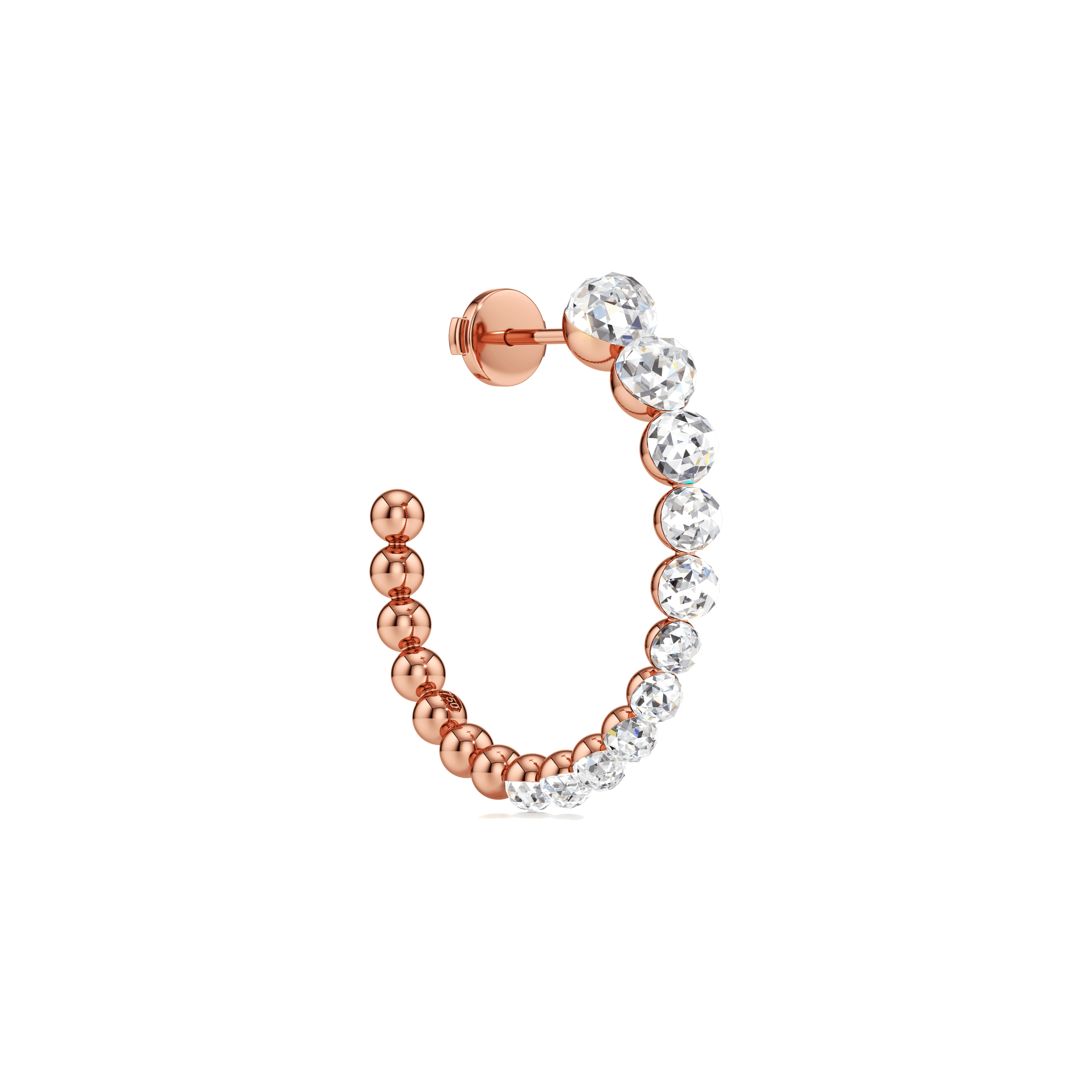 Bubble hoop earrings - Lab-Grown Diamond Bubble Hoop Earrings - The Future Rocks - 8