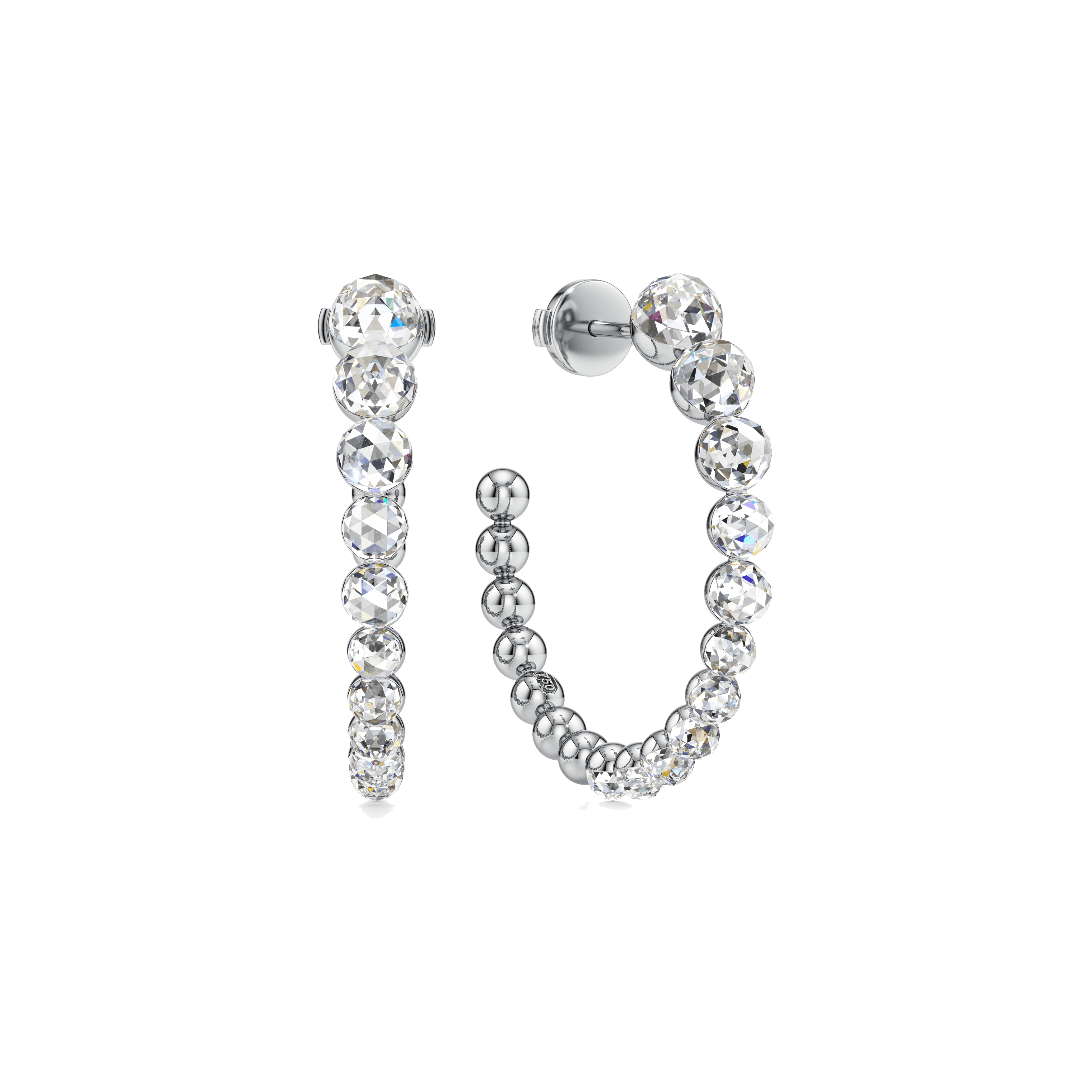 Bubble hoop earrings - Lab-Grown Diamond Bubble Hoop Earrings - The Future Rocks - 4