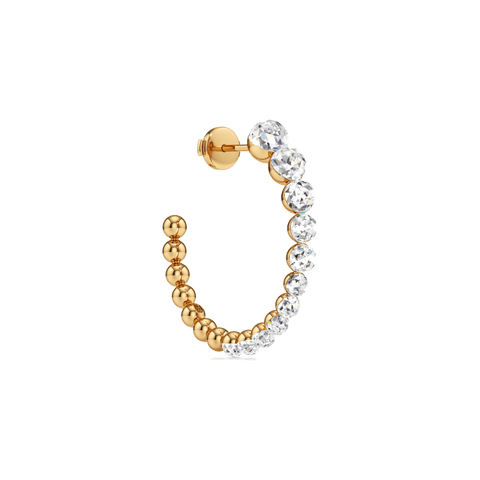 Bubble hoop earrings - 18k recycled gold lab-grown diamond hoop earrings - The Future Rocks