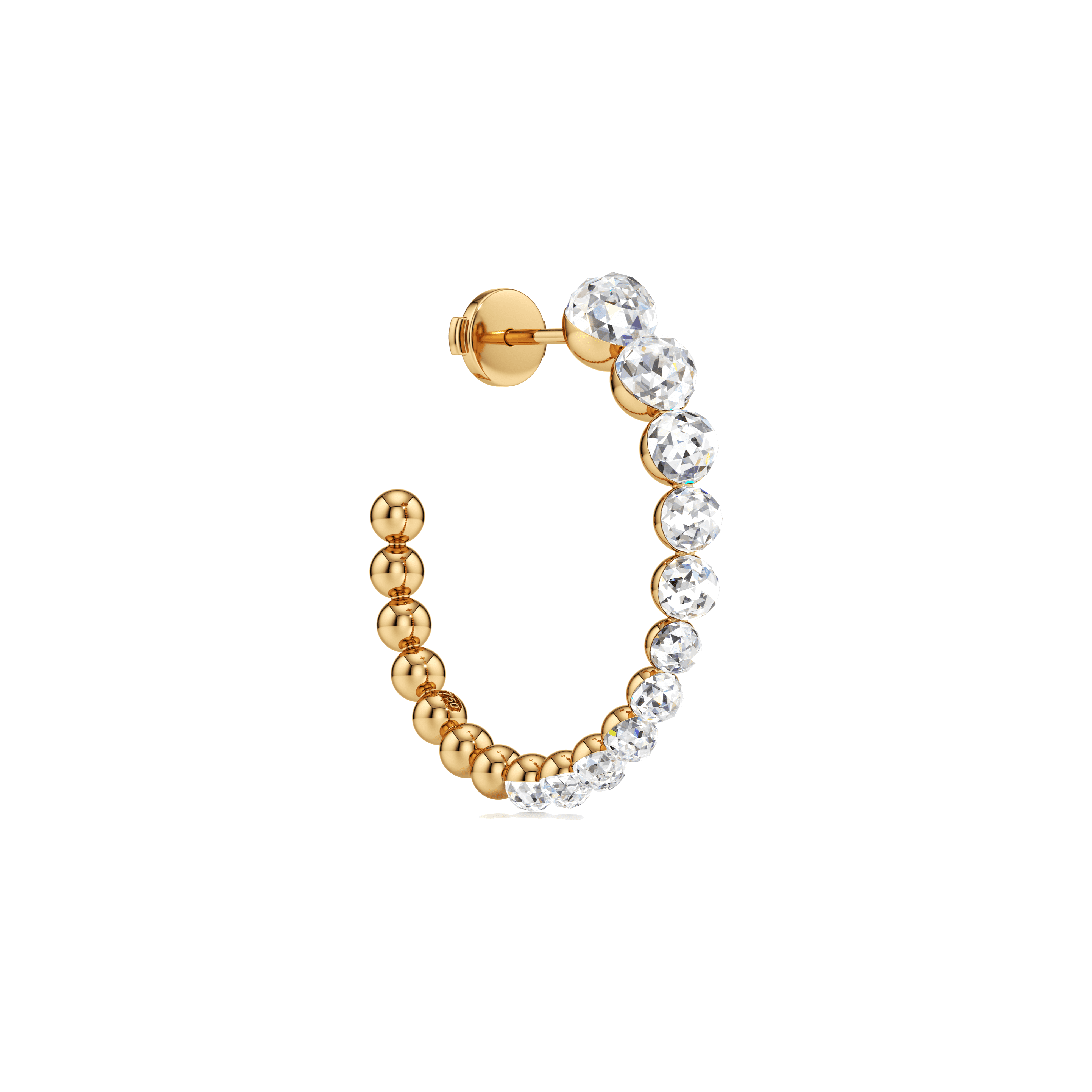 Bubble hoop earrings - Lab-Grown Diamond Bubble Hoop Earrings - The Future Rocks - 2