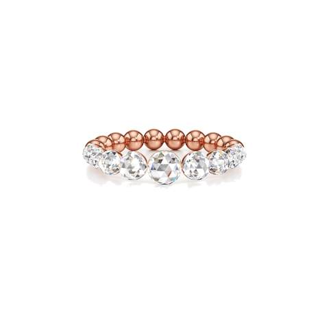 Bubble statement eternity ring - 18k recycled gold lab-grown diamond rings - The Future Rocks