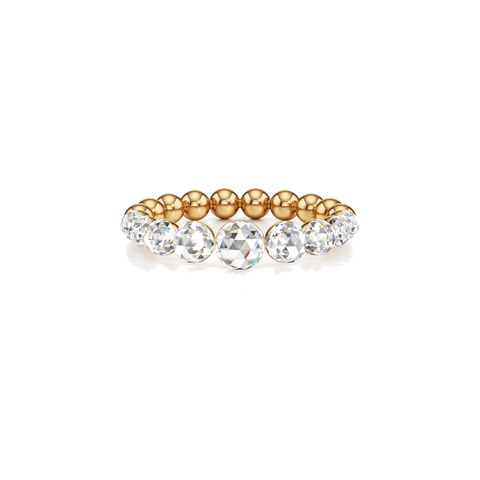 Bubble statement eternity ring - 18k recycled gold lab-grown diamond rings - The Future Rocks