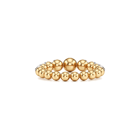 Bubble statement eternity ring - 18k recycled gold lab-grown diamond rings - The Future Rocks