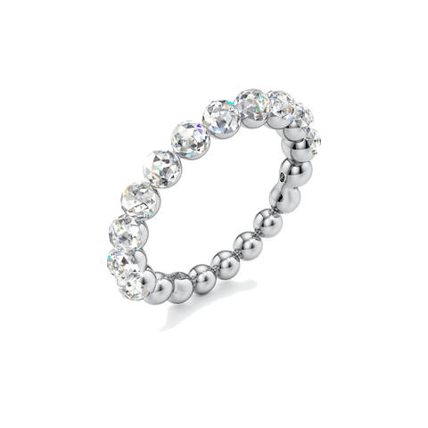 Bubble eternity ring - 18k recycled gold lab-grown diamond rings - The Future Rocks