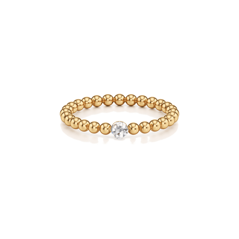 Bubble ring - 18k recycled gold lab-grown diamond rings - The Future Rocks