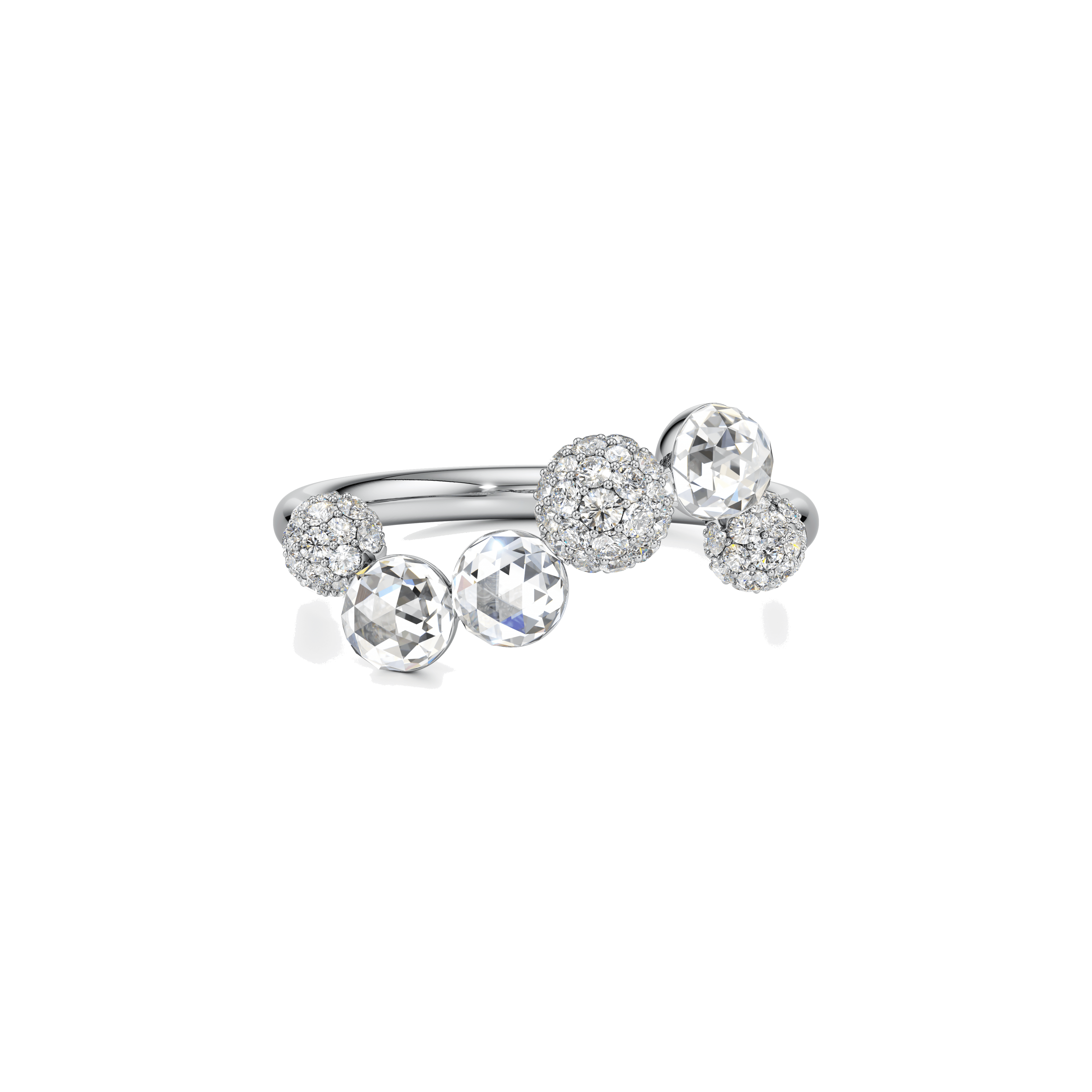 Bubble swirl ring - Lab-Grown Diamond Bubble Swirl Ring - The Future Rocks - 5