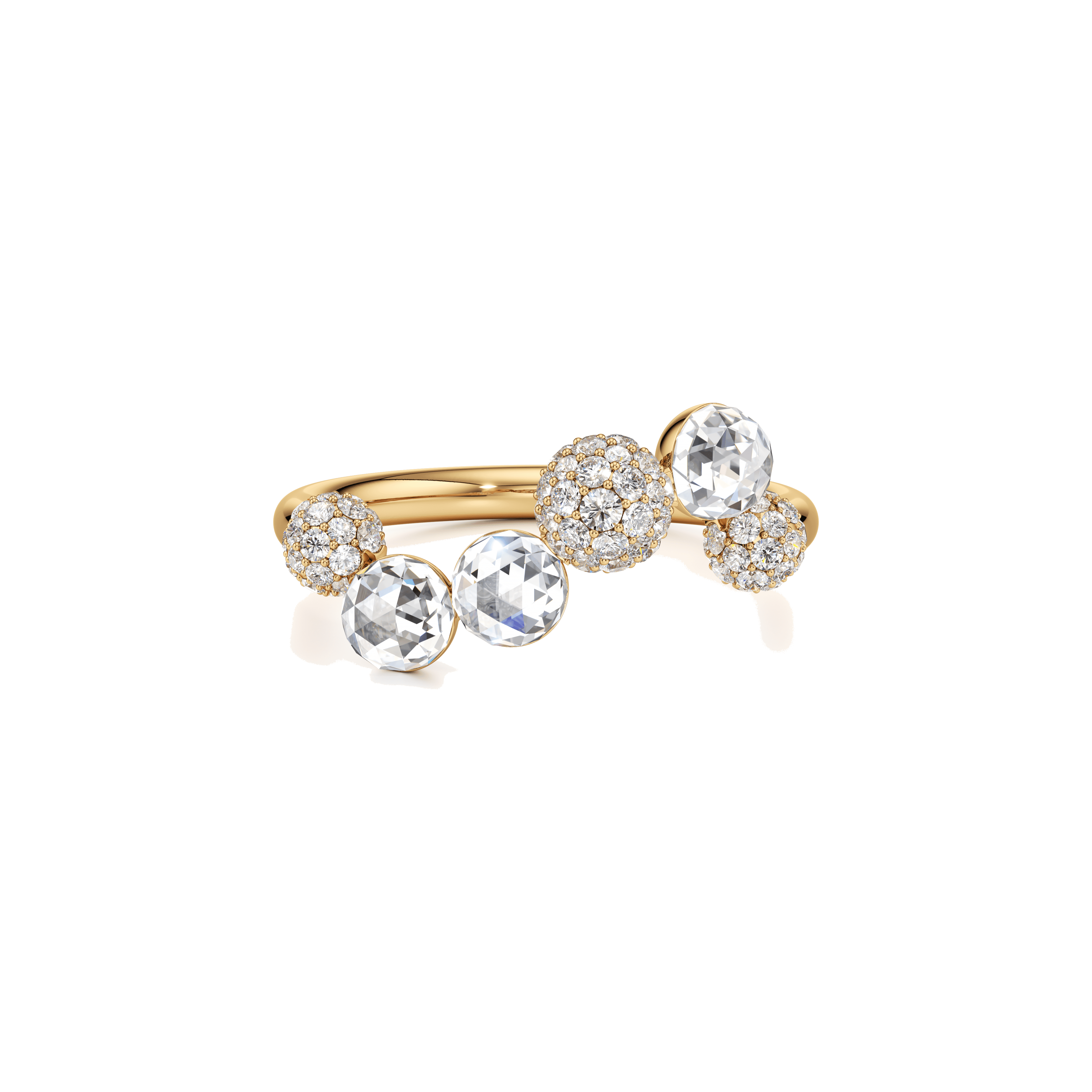 Bubble swirl ring - Lab-Grown Diamond Bubble Swirl Ring - The Future Rocks - 1