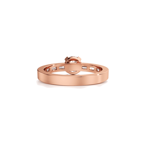 Meta large solitaire ring - 18k recycled gold lab-grown diamond rings - The Future Rocks