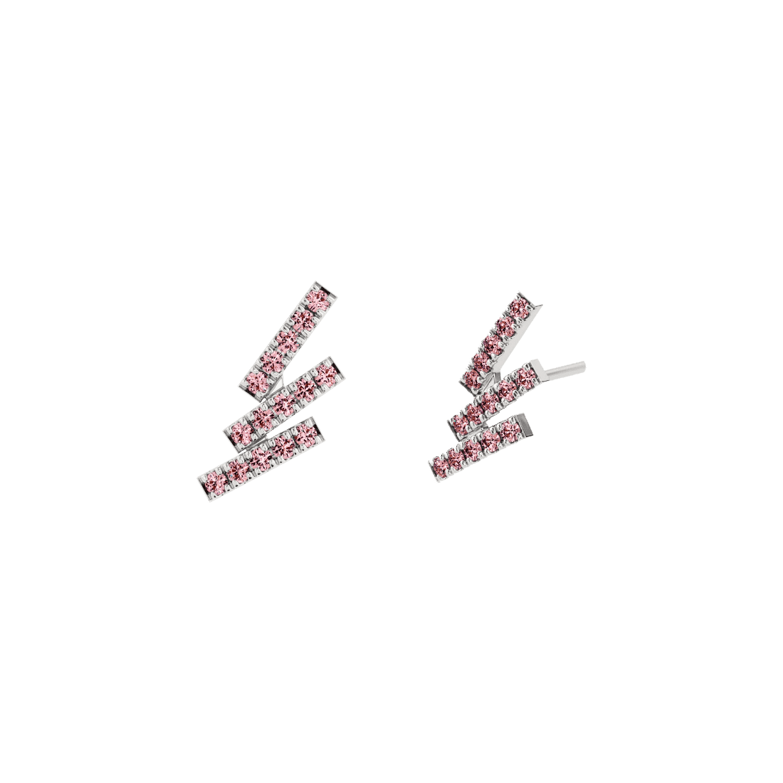 Barak rosa earrings - Barak Lab-Grown Pink Diamond Earrings - The Future Rocks - 1