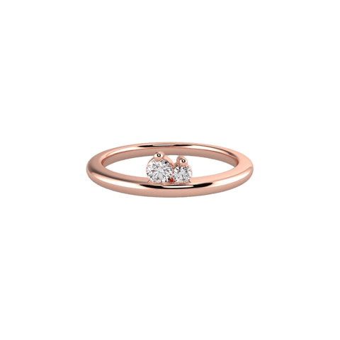 Bay ring - 18k recycled gold lab-grown diamond promise ring - The Future Rocks