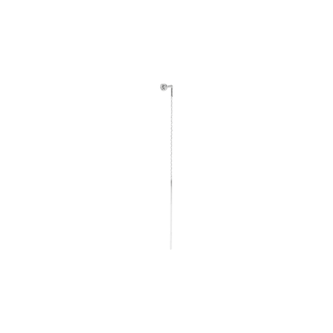 Bezel long earrings - 18k gold lab-grown diamond threader earrings - The Future Rocks