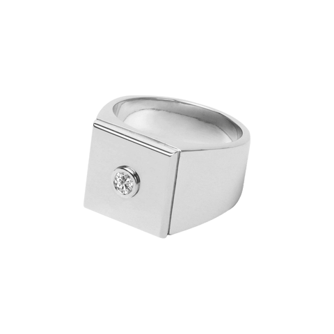 Center signet ring - Rings - The Future Rocks