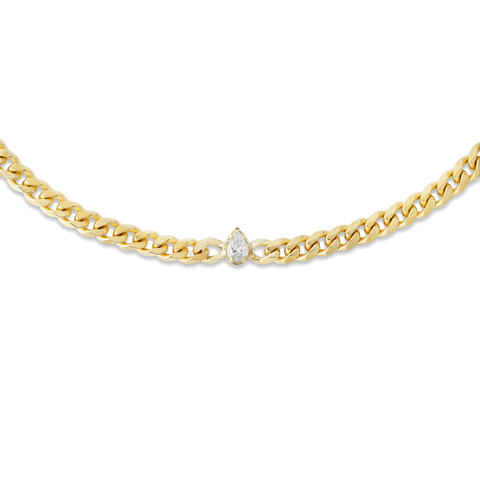  Chuva necklace - Lab-Grown Diamond Gold Chain Necklace -  The Future Rocks  -    1 
