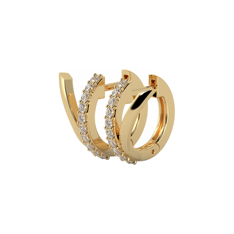 Criollas V earrings - 18K recycled gold lab-grown diamond earrings - The Future Rocks