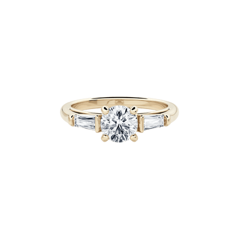  Cycad engagement ring - Three Stone Lab-Grown Diamond Engagement Ring -  The Future Rocks  -    1 