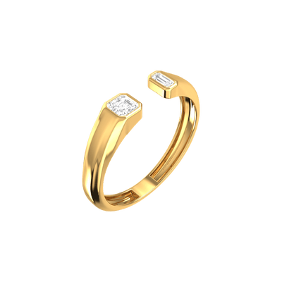Double emerald signet ring - Double Emerald Signet Ring - The Future Rocks - 1