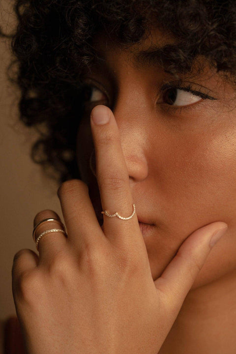 Double half circle ring - The Future Rocks