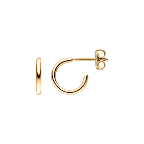  Essential earrings - 18K Recycled Gold Essential Hoop Earrings -  The Future Rocks  -    1 